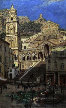  Amalfi Pintura Art%c3%adstica - Catedral de Amalfi Katedra w Amalfi Aleksander Gierymski Realismo Impresionismo